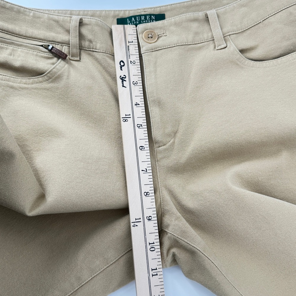 Lauren Ralph Lauren Women's Tan Straight Leg Chinos Pants Size‎ 10 - Picture 12 of 12